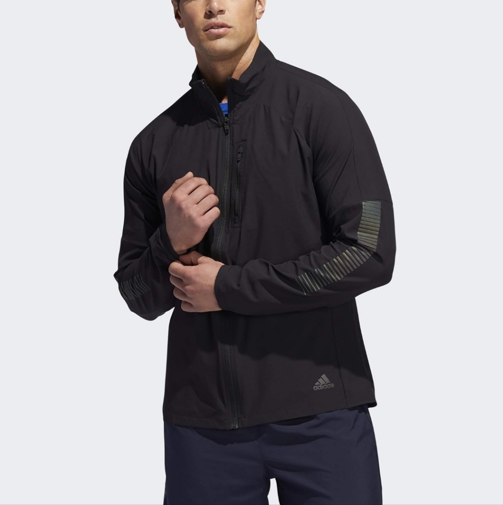 Adidas Men's Rise Up N Run Black Jacket Size 2XL